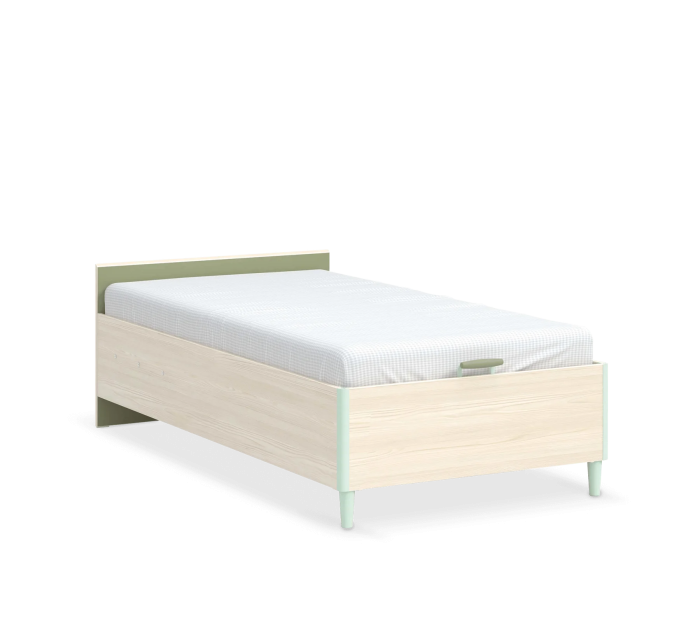 Cilek MONTES natur Bett mit Bettkasten, 100x200 cm